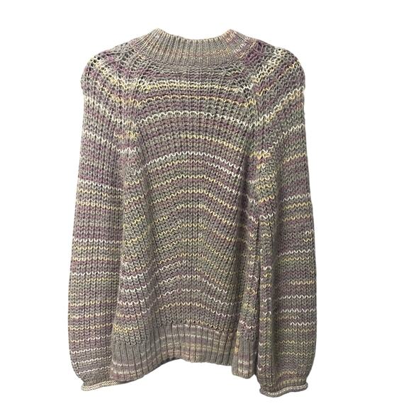 NWT Nicholas Maliya Sweater Purple Grey Multi Alpaca Wool Blend Knit Size Large - Picture 10 of 10